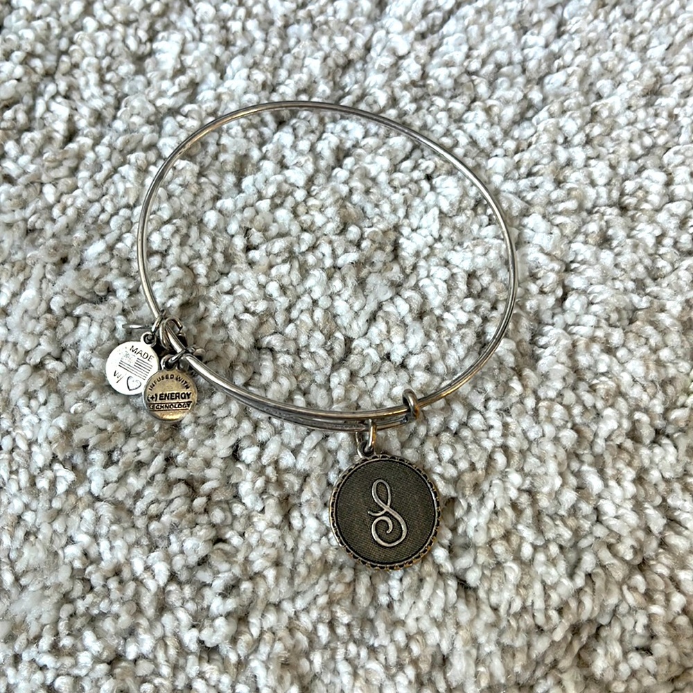 Alex&Ani charm bracelet letter S
